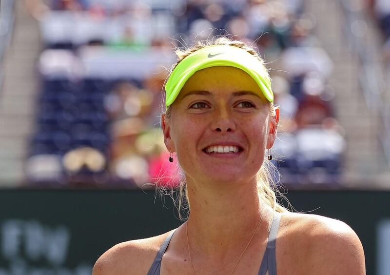 Maria Sharapova suggested last week that to make the first set at a grand slam tournament more relevant men should play three-set matches. Matthew Stockman/Getty Images

