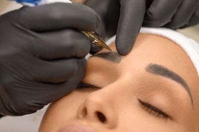 Microblading, often described as semi-permanent eyebrow tattooing, is here to stay, say stylists. Getty Images