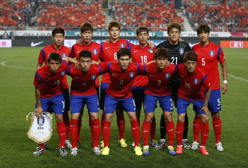 South Korea team photo taken before an international friendly on May 28, 2014. Kim Hong-Ji / Reuters