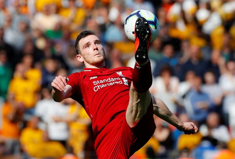 Left-back: Andrew Robertson (Liverpool) – Indefatigable. Non-stop running and quality crossing have made a man who joined from relegated Hull perhaps the best left-back in the world. Phil Noble / Reuters