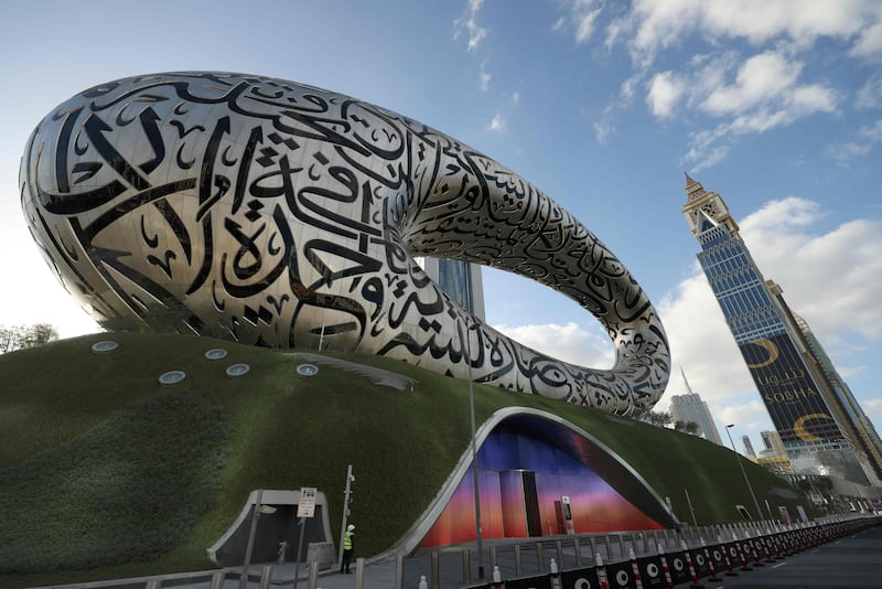 Visitors to Dubai's Museum of the Future can now book later slots. Photo: AFP