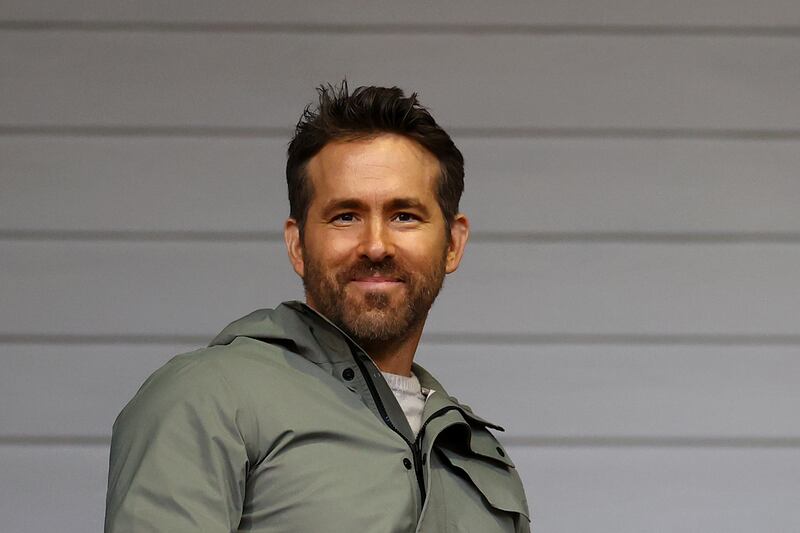 Ryan Reynolds, co-owner of Wrexham, watches the action. Getty
