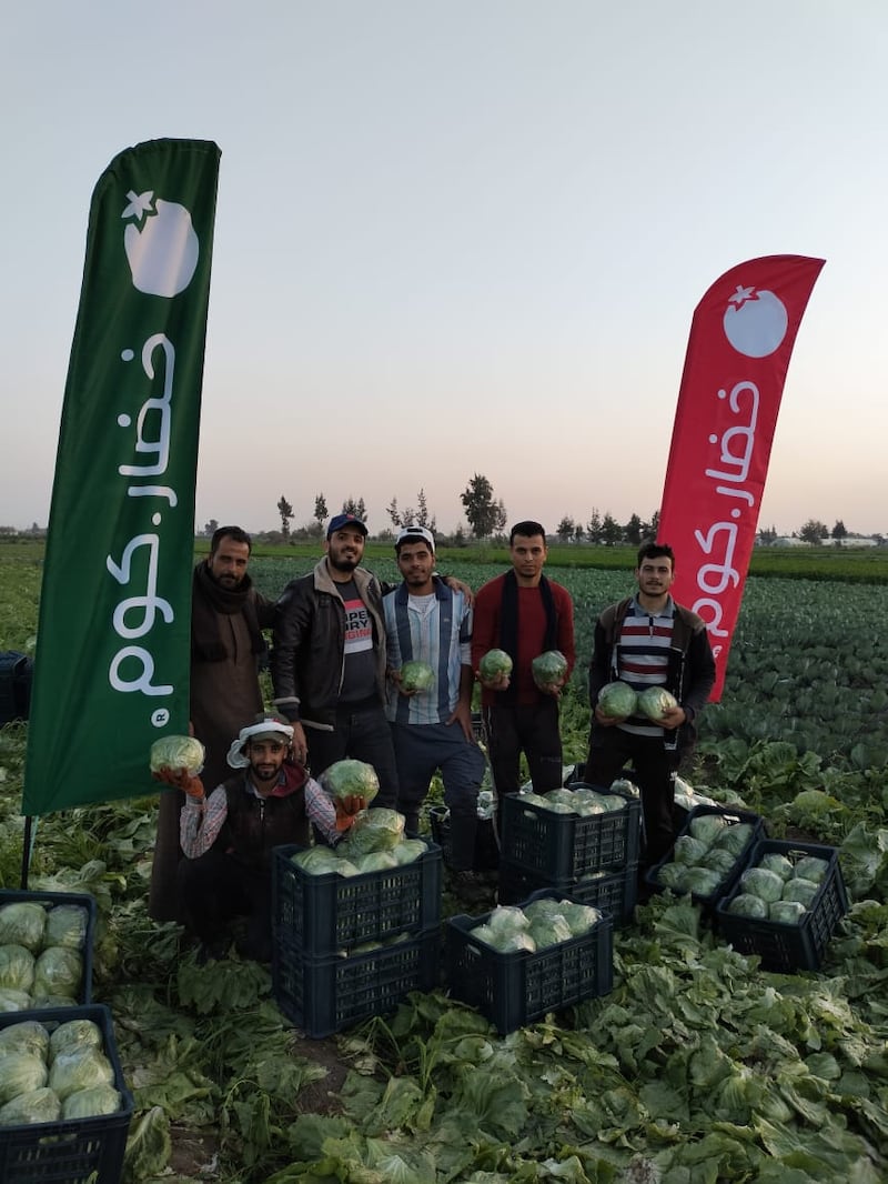 Egypt's Khodar connects farmers with various businesses seeking to buy fresh produce. Photo: Khodar