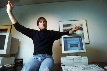 There are countless examples of Steve Jobs, who returned to Apple after being ousted in 1985, giving live presentations of new technology. (AP Photo/Kristy Macdonald)