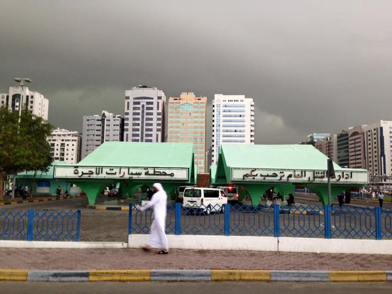 Rain storms blow through Abu Dhabi. Jonathan Raymond / The National