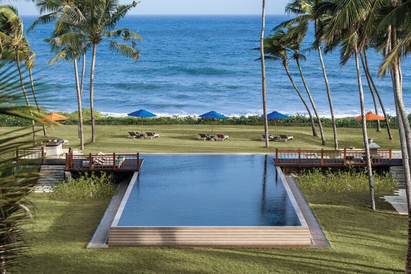  sunset pool. Courtesy of Shangri-La's Hambantota Resort & Spa, Sri Lanka  *** Local Caption ***  TR00-HOTEL-ShangriLa05.jpg