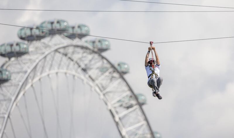 Transported to the mountains: Dare devils are the first to experience Jebel Jais Flight London, the worldÃ•s first augmented reality zipline, which launches at Zip Now London. Flyers experience the sensation of flying on the worldÃ•s longest zipline in Ras Al Khaimah in the UAE. Open until mid-September, book now at www.zip-now.co.  
Embargoed until 0:01 hrs 19/07/018
Pictured: Haitham Matter - CEO RAKTDA (Ras Al Khaimah Tourism Development Authority)