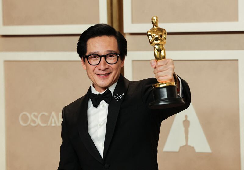 Ke Huy Quan won the Oscar for Best Supporting Actor for his role in Everything Everywhere All at Once. Reuters