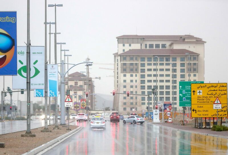 Abu Dhabi, United Arab Emirates, March 28, 2019.  ---  AUH weather.  Khalifa City.
Victor Besa/The National
Section:  NA
Reporter: