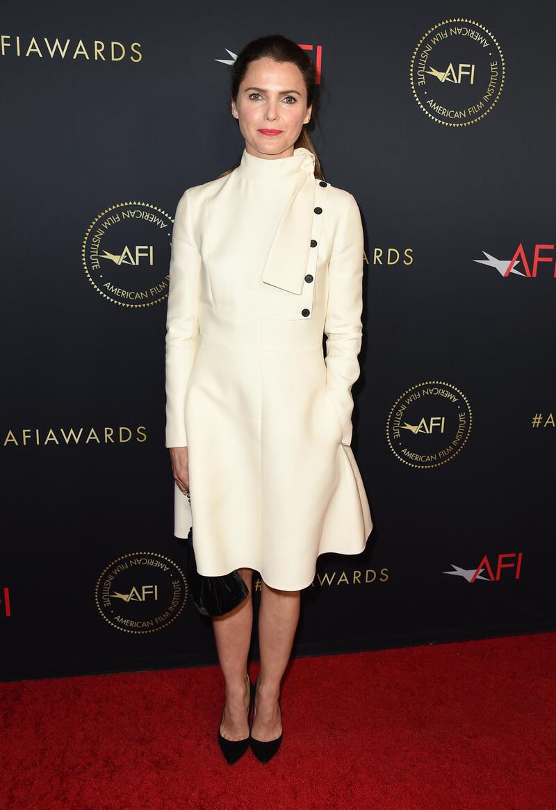 Dressed in Dior, Keri Russell ('The Americans') looks super sophisticated. AP