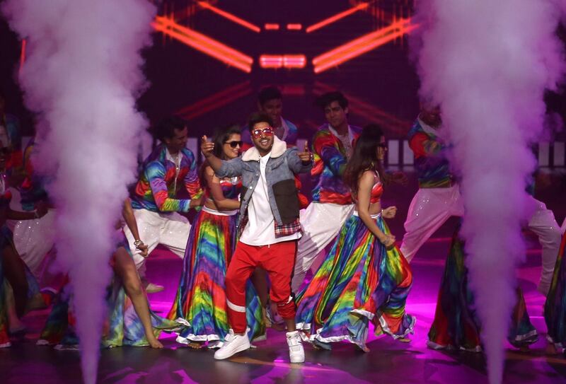 Indian singer Jassie Gill performs during the IIFA Rocks event as part of the 20th International Indian Film Academy (IIFA) in Mumbai, India, 16 September 2019. Photo: EPA