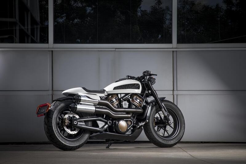 The Harley-Davidson Custom, which is also part of the 'middleweight' range. Harley-Davidson