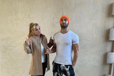 Britney Spears and her Iranian personal trainer boyfriend, Sam Asghari. Instagram / Sam Asghari