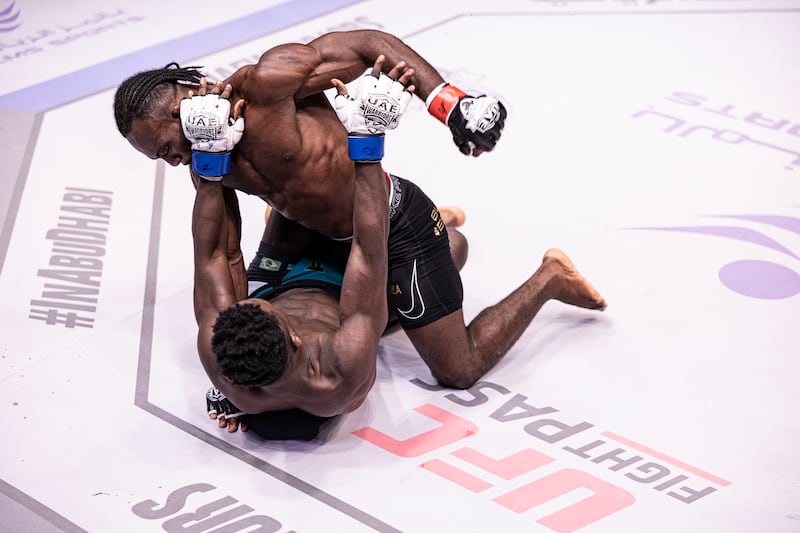 The “Crazy Cameroonian” ended the contest with three powerful strikes with a minute left of the round before the referee intervened to stop the fight.