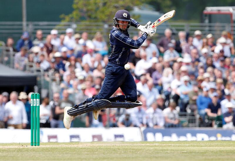 Cricket - Scotland v England - One Day International - Grange Cricket Club, Edinburgh, Britain - June 10, 2018   Scotland's Calum MacLeod in action    Action Images via Reuters/Craig Brough     TPX IMAGES OF THE DAY
