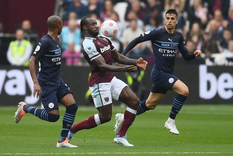 Michail Antonio – 7 Crowded out during his first run at City’s makeshift defence with Cancelo able to cover. His best effort was a chipped shot over Ederson, but it finished just wide. Added an assist to his tally when he played Bowen through. Getty