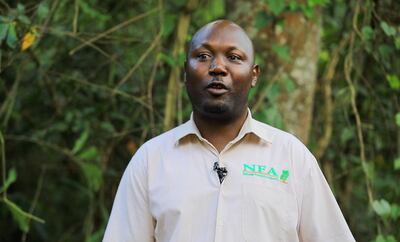 Boaz Basigirenda, a manager in the Budongo System Range for the National Forestry Authority. Photo: Duncan Ifire
