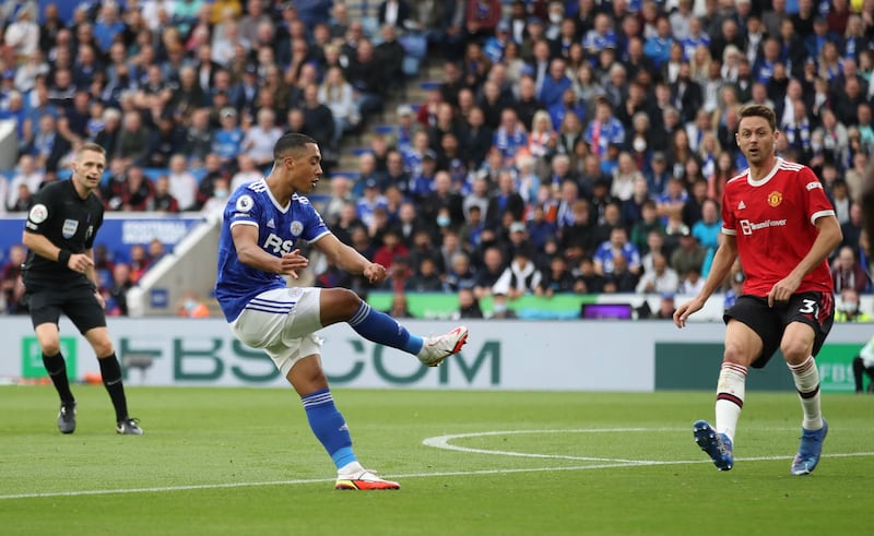 Centre midfield: Youri Tielemans (Leicester) – His delightful chip beat David de Gea and set an inspired Leicester on the way to a 4-2 win against Manchester United. Reuters