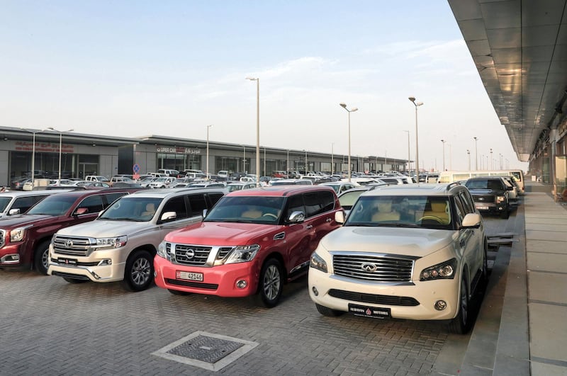 Abu Dhabi, United Arab Emirates, September 24, 2019.    Brief: For Saeed’s column about the anxieties of buying a new car in Abu Dhabi.  --Motor World Car Showrooms and Car Market, Al-Shamkha, Abu Dhabi.Victor Besa / The NationalSection:  WKReporter:  Saeed Saeed
