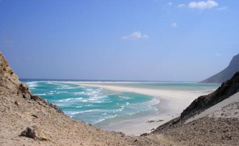 The Ditwa lagoon and beach near the port of Qalensiy on Yemen's Socotra faces the challenge of how to converse its national treasures while opening up to tourism.