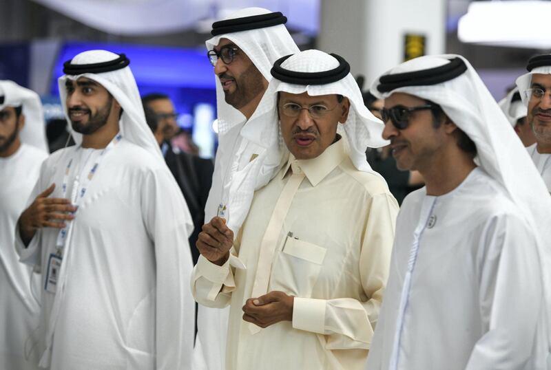 Abu Dhabi, United Arab Emirates - HRH Prince Abdulaziz Bin Salman Al Saud, State Minister of Energy Affairs, Kingdom of Saudi Arabia on the first day of the 24th World Energy Congress at ADNEC. Khushnum Bhandari for The National
