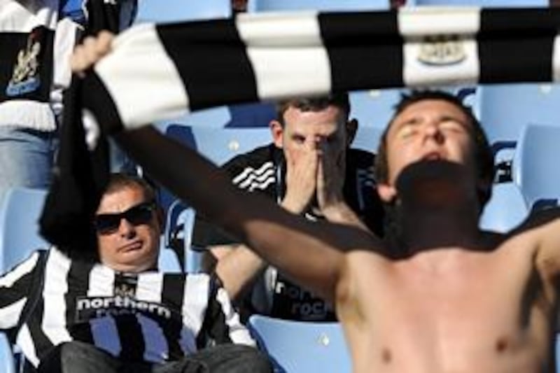 Newcastle United supporters express their disappointment following relegation to the Championship.