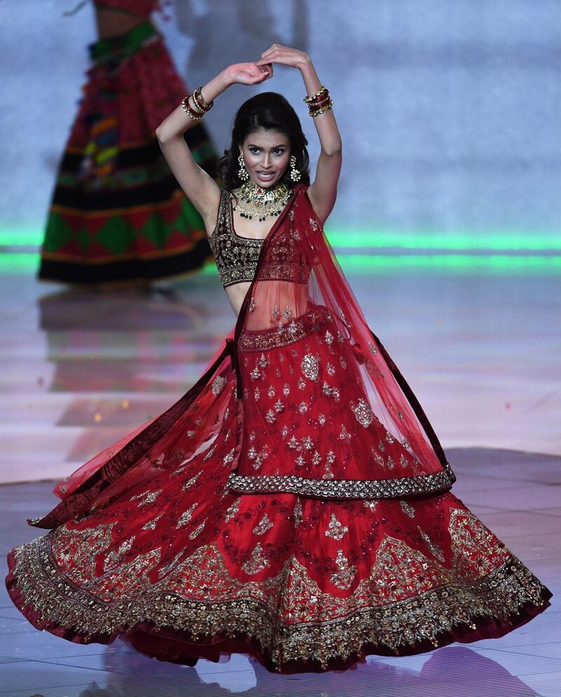 Miss India, Suman Rao performs during the Miss World final. EPA