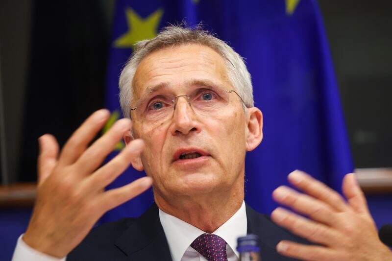 Nato Secretary General Jens Stoltenberg told a German media outlet there is no end in sight to the war in Ukraine. EPA