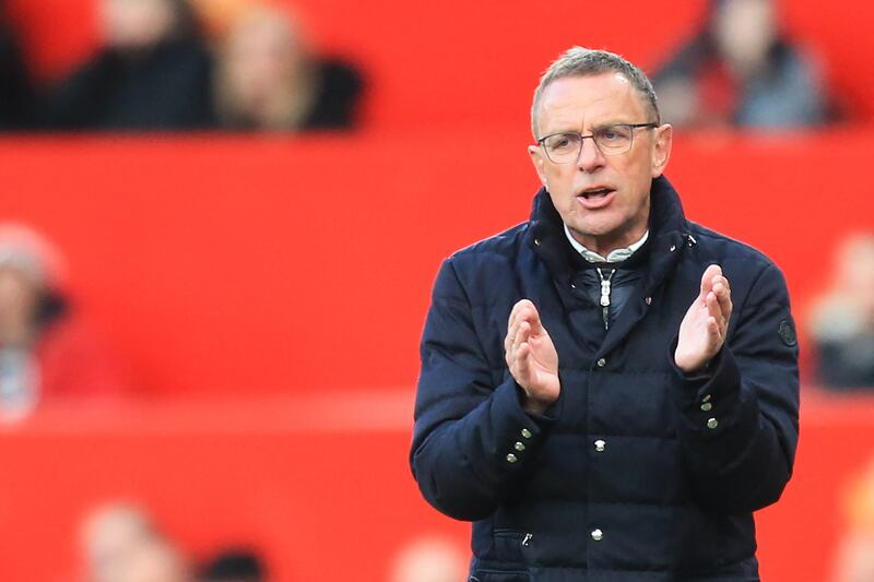 Manchester United interim manager Ralf Rangnick. AFP