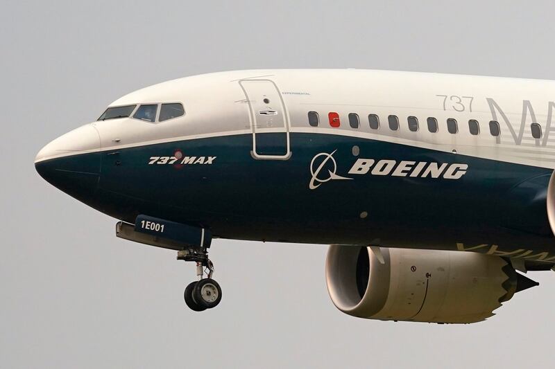 Two Boeing 737 Max crashed in October 2018 and March 2019, killing 346 people. AP