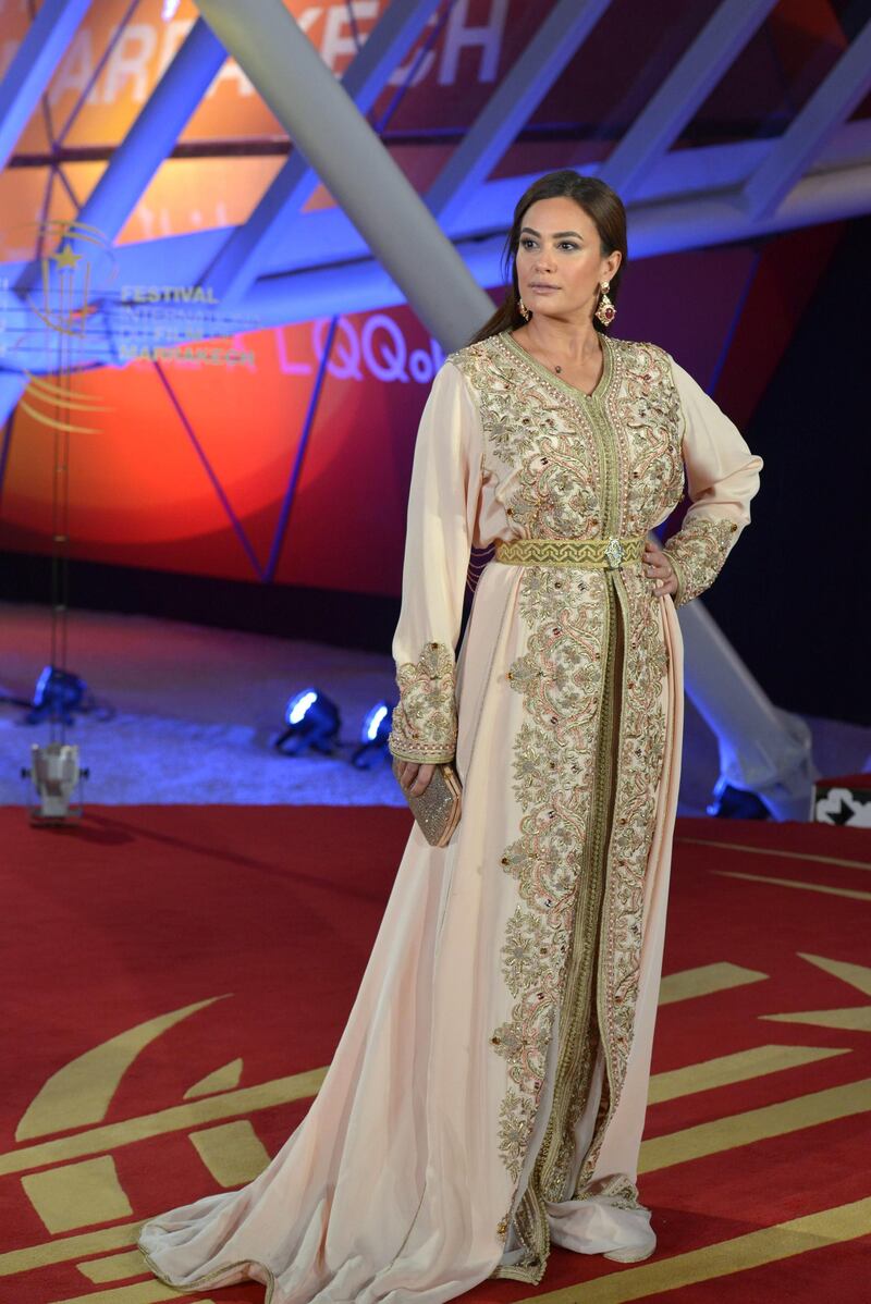 Tunisian actress Hend Sabry attends the screening of 'It Must Be Heaven' at the 18th annual Marrakech International Film Festival, in Marrakech, Morocco, on Wednesday, December 4, 2019. EPA