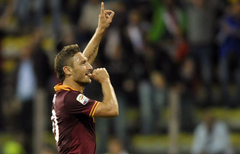 Roma's Francesco Totti. AP Photo