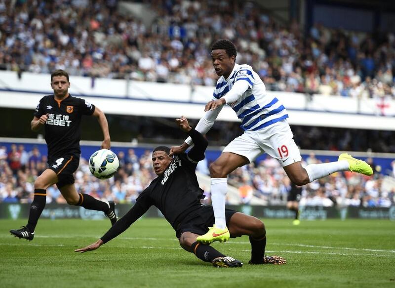 Loic Remy, right, is shown during QPR's Premier League match against Hull City on August 16. The France international is slated for a move to Chelsea. Dylan Martinez / Reuters / August 16, 2014