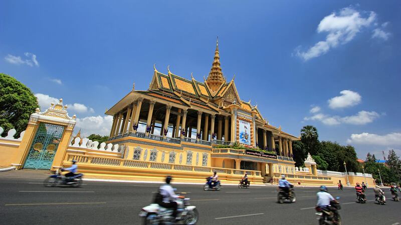The Moonlight Pavilion at the Royal Palace in Phnom Penh.