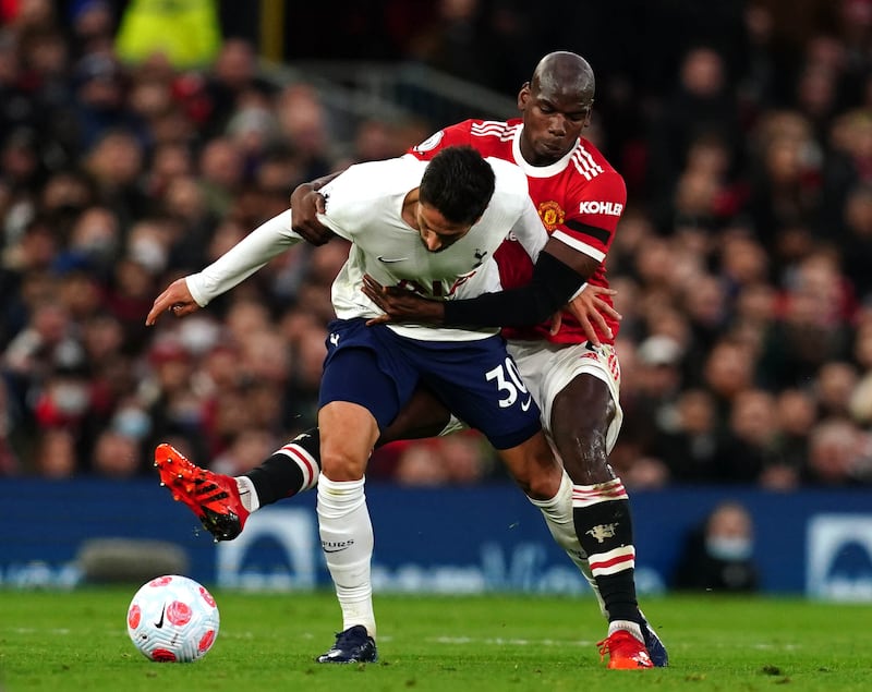 Rodrigo Bentancur – 6 The former Juventus man looks to be Conte’s first choice in a pairing with Hojbjerg in the centre of midfield. He managed some neat passes, though couldn’t dominate. Saw a first-half shot blocked by Maguire. PA