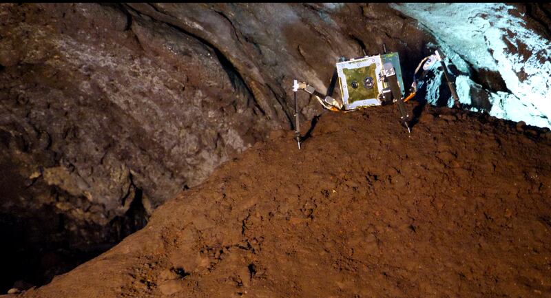 Spacebit's 1.5-kilogram rover, called Asagumo, is a four-legged robot that will be able to crawl on the Moon’s surface. Photo: Spacebit