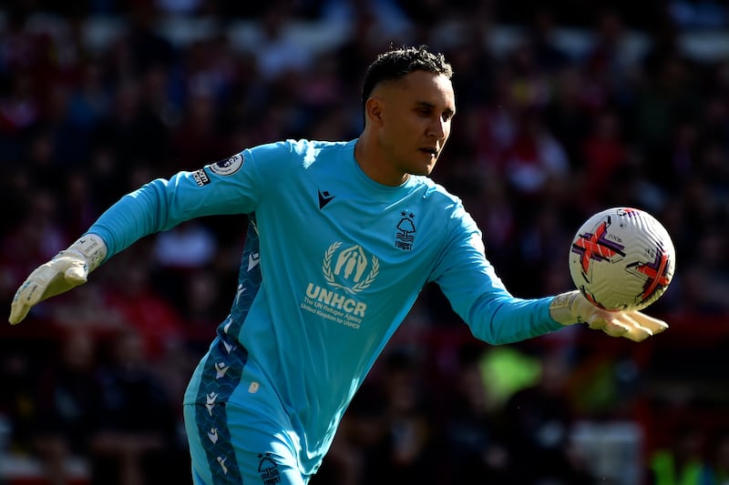 NOTTINGHAM FOREST RATINGS: Keylor Navas - 7. Quickly off his line to smother Gabriel Jesus’ effort early in the game. Forced into a decent save by Saka on the hour mark. AP Photo