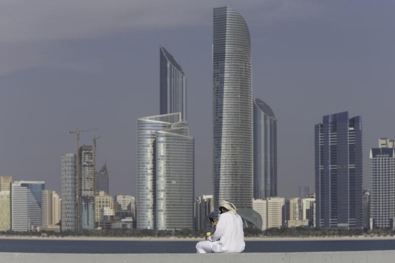 Relaxation on the Breakwater, Abu Dhabi. Christopher Pike / The National.