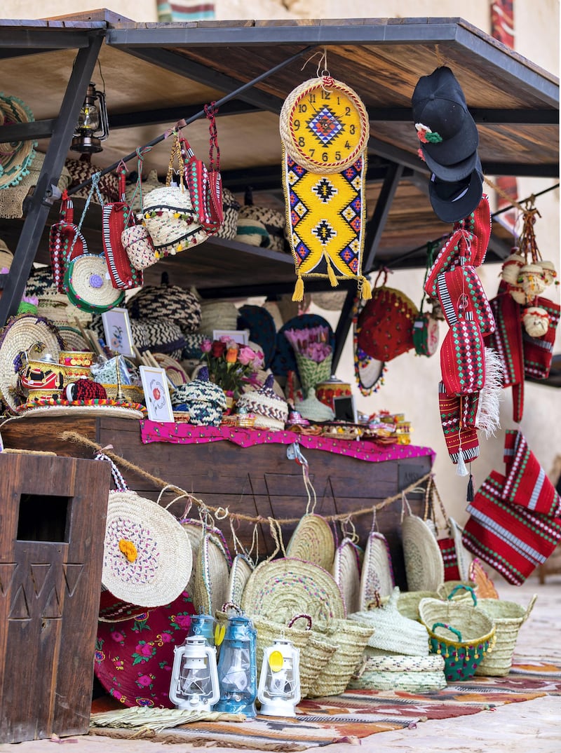 Market and craft stalls are open in Al Ula's Old Town.