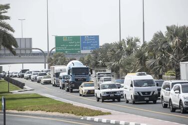 Traffic in Dubai could be permanently reduced thanks to more flexible working hours. Antonie Robertson / The National