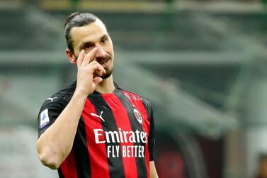 Milan's Zlatan Ibrahimovic in action against Torino. Reuters