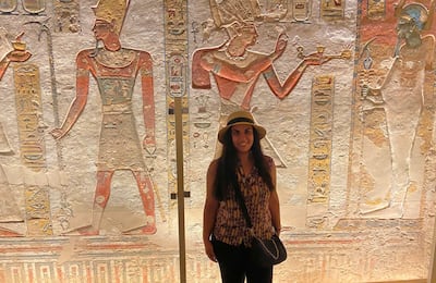 Soukayna Boudouani celebrated her 30th birthday in November with visits to Luxor, Aswan, Abu Simbel and Cairo. Photo: Soukayna Boudouani