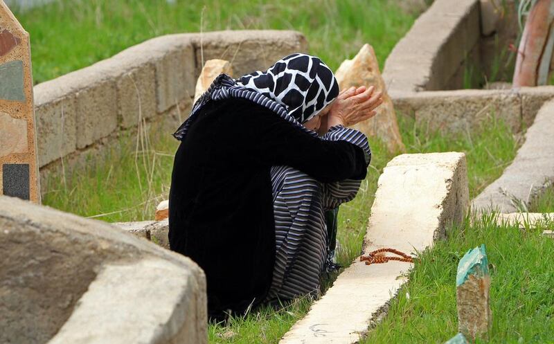 Coming to terms with the death of a loved one is a personal process. Ali Al Saadi / AFP