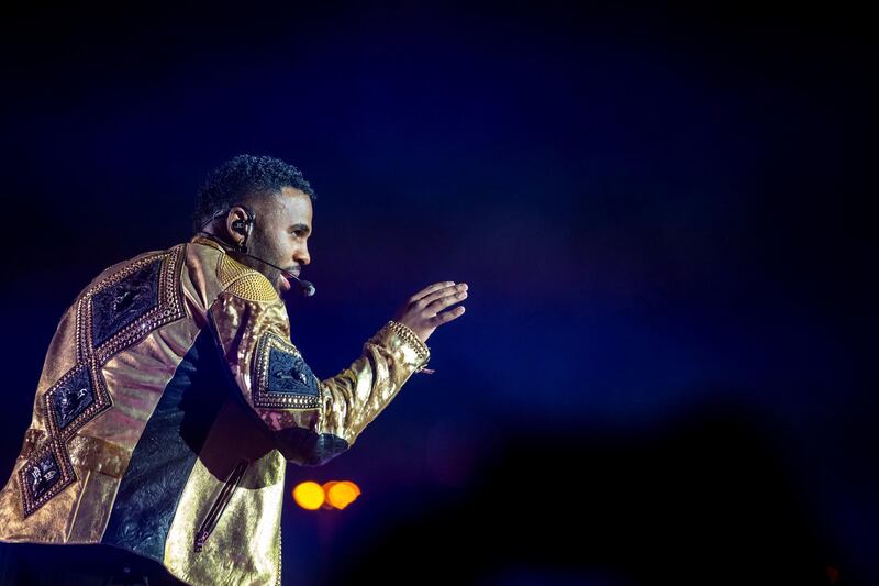 “I feel like tonight is going to be very powerful; very, very powerful. Since we are in Saudi Arabia I want to do things a little different,” Derulo told the crowd, before gifting Saudi Arabia the debut performance of a new song. Courtesy Sportscode Images