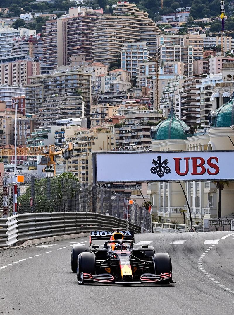 Red Bull's driver Max Verstappen drives during the Monaco Grand Prix. AFP