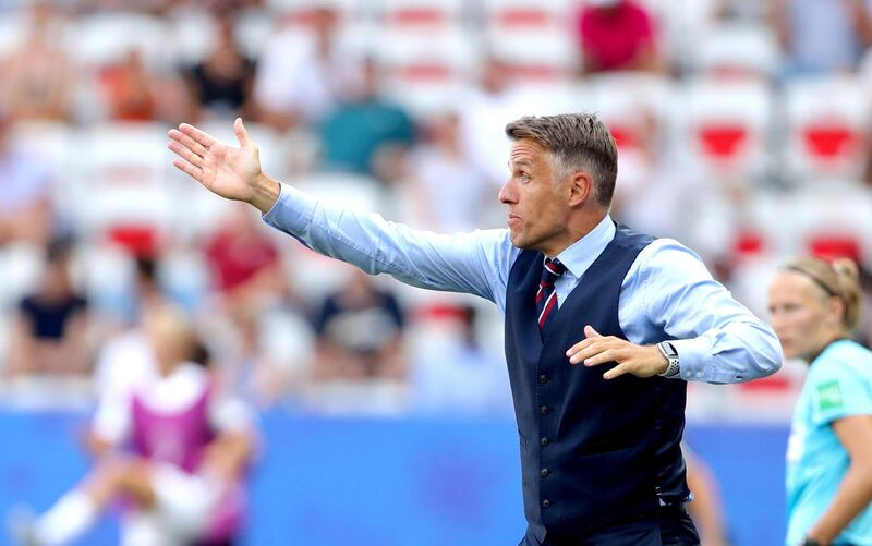 Phil Neville during the World Cup third place play-off defeat in Nice. PA