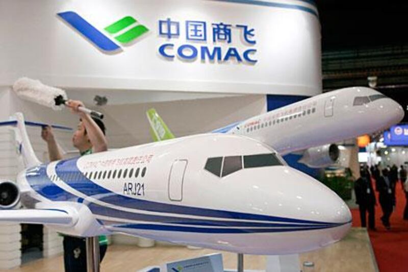 China’s three big airlines Air China, China Eastern, and China Southern could soon be operating the C919 jetliner being developed by Commercial Aircraft Corporation of China, above, which is due to have its first test flight in 2014.