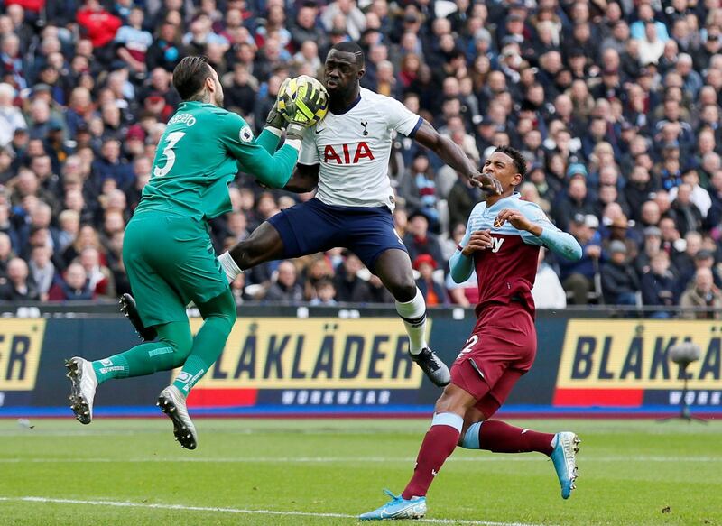 Chelsea v West Ham, Saturday, 7pm: You know things are not going great when fans turn against their own goalkeeper. West Ham gave Roberto some terrible stick against Tottenham from the moment he came out for a punch and missed the ball. Ironic cheers accompanied the simplest of kicks and catches. Obviously not going to help the confidence of a team already struggling. Tammy Abraham v Roberto? Look away now Hammers fans. Reuters
PREDICTION: Chelsea 4 West Ham 1