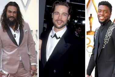 Jason Momoa, Brad Pitt and Chadwick Boseman are three men who have nailed Oscars red carpet style year in, year out. Getty Images 