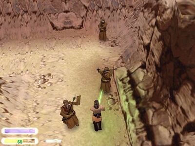 The Phantom Menace video game follows the events of the film. Photo: Big Ape Productions